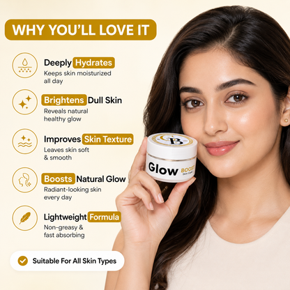 GlowBoost Cream | Instant Glow & Cooling Skin Formula